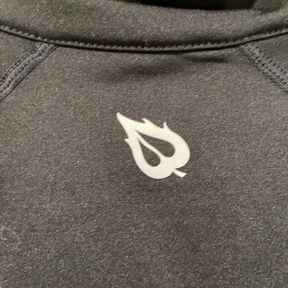 Baleaf Black Fleece Lined Quarter Zip Pullover with Pink Zippers Size S - Picture 6 of 8